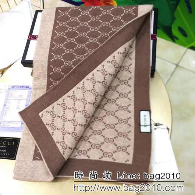 GUCCI古馳經典爆款 歐洲走秀款羊毛圍巾 男女同款 LLWJ6796